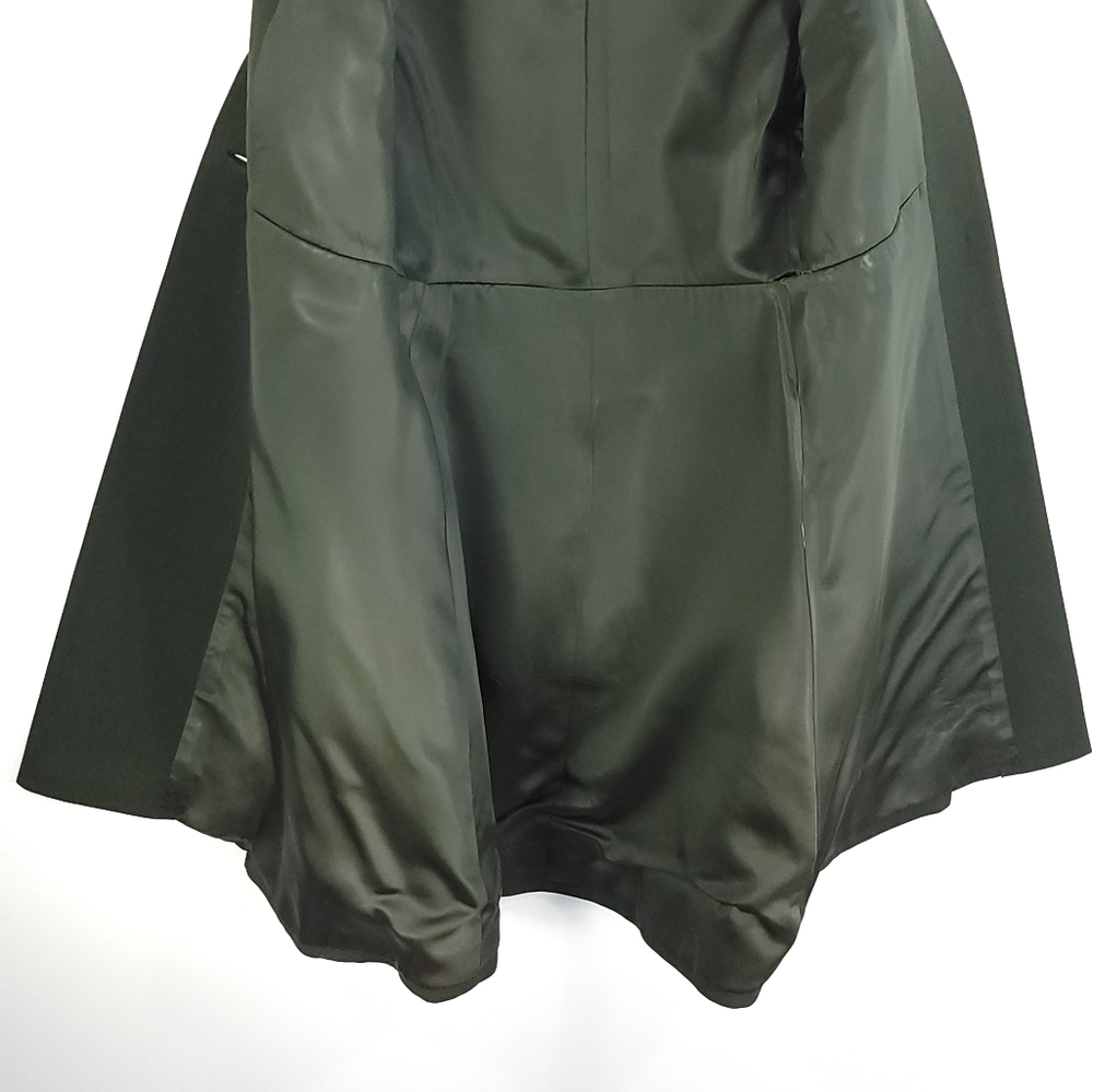Vtg Lord & Taylor Coat Women's S? Faux Fur Collar Green Lined Retro Look - Picture 6 of 13